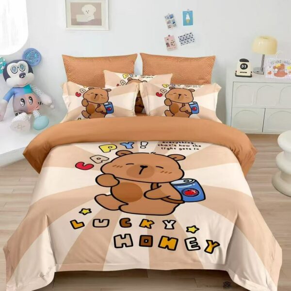 Lucky Honey Macis Gyerek Ágyneműhuzat Szett 3 Részes – 100x140 cm + Gumis Lepedő