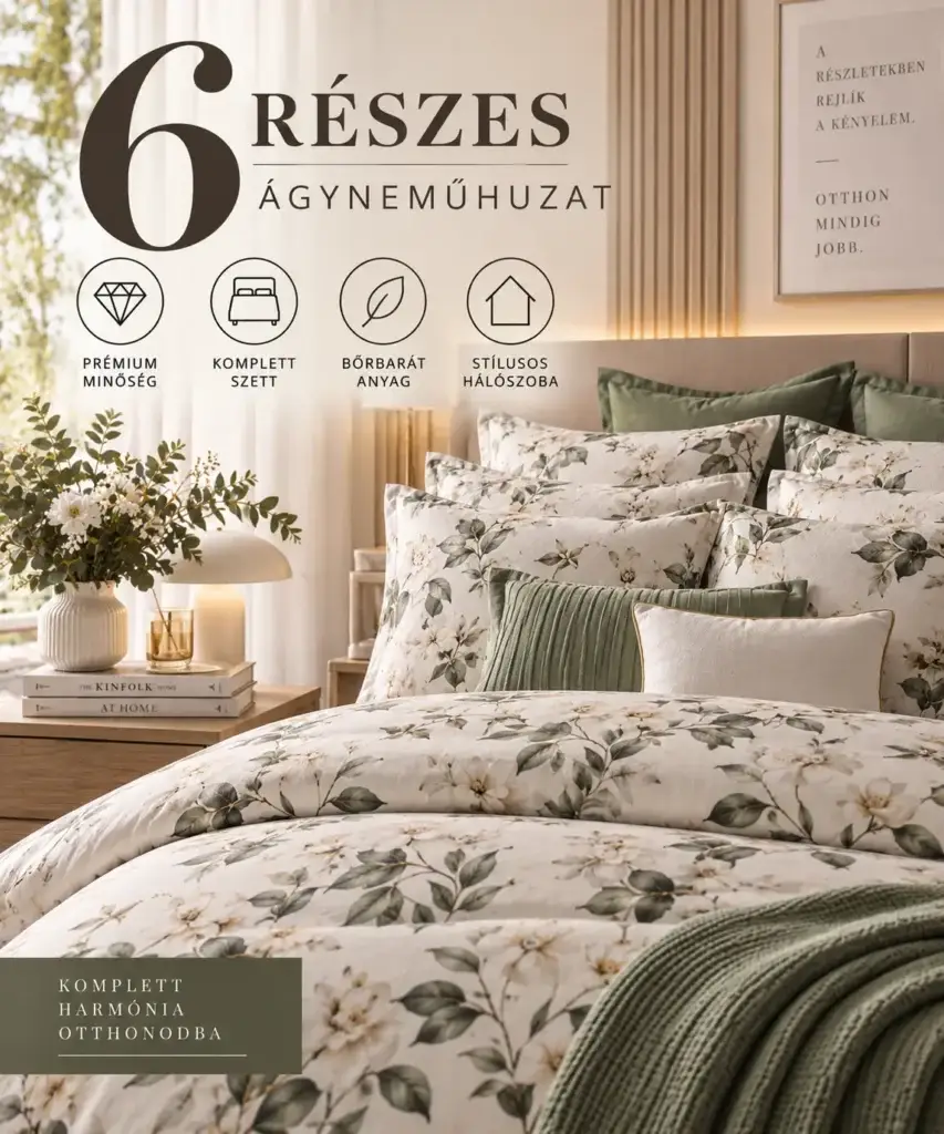 6 részes ágyneműhuzat